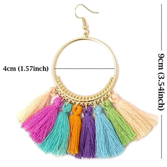 3/$20 SALE Beautiful Drop Dangle Rope Fringe - Picture 3 of 6